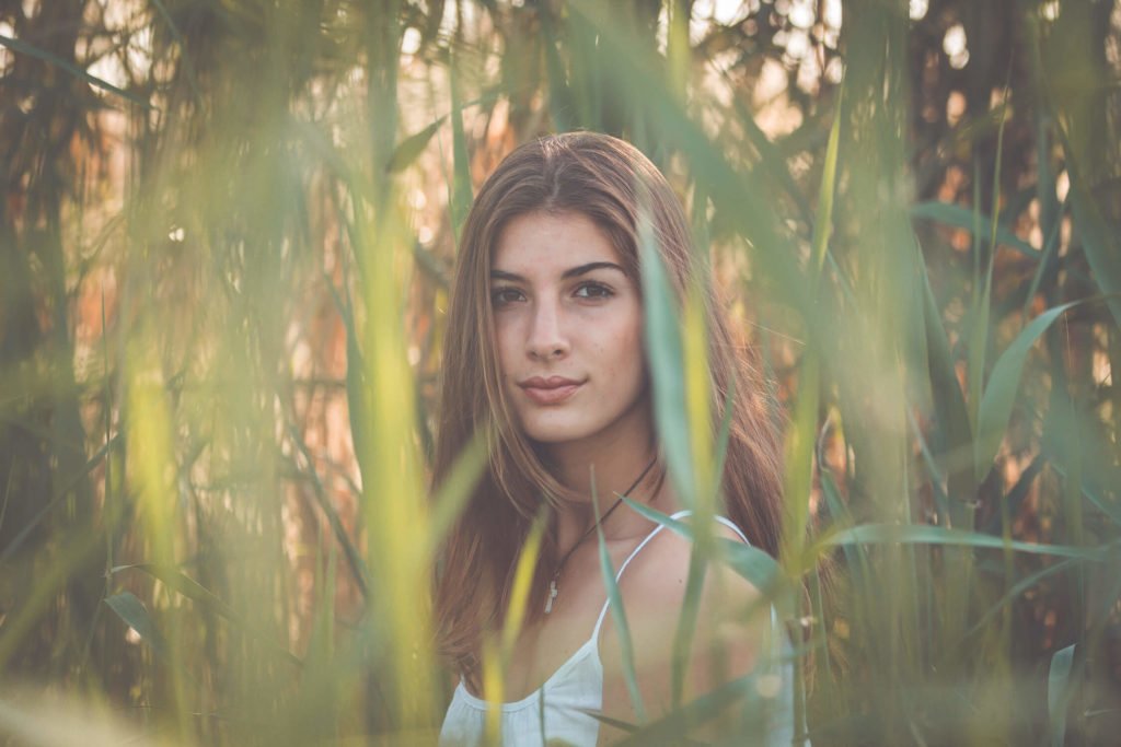 Gorgeous portrait of a teenage girl in the beach of Dubai