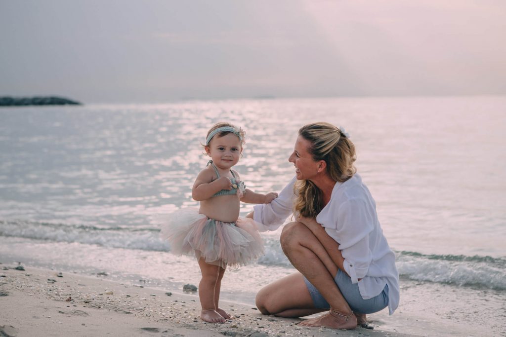 Family beach photoshoot in Dubai